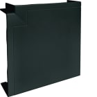 Hager - Angle plat pour goulotte d'installation GBD 50x160mm, Noir