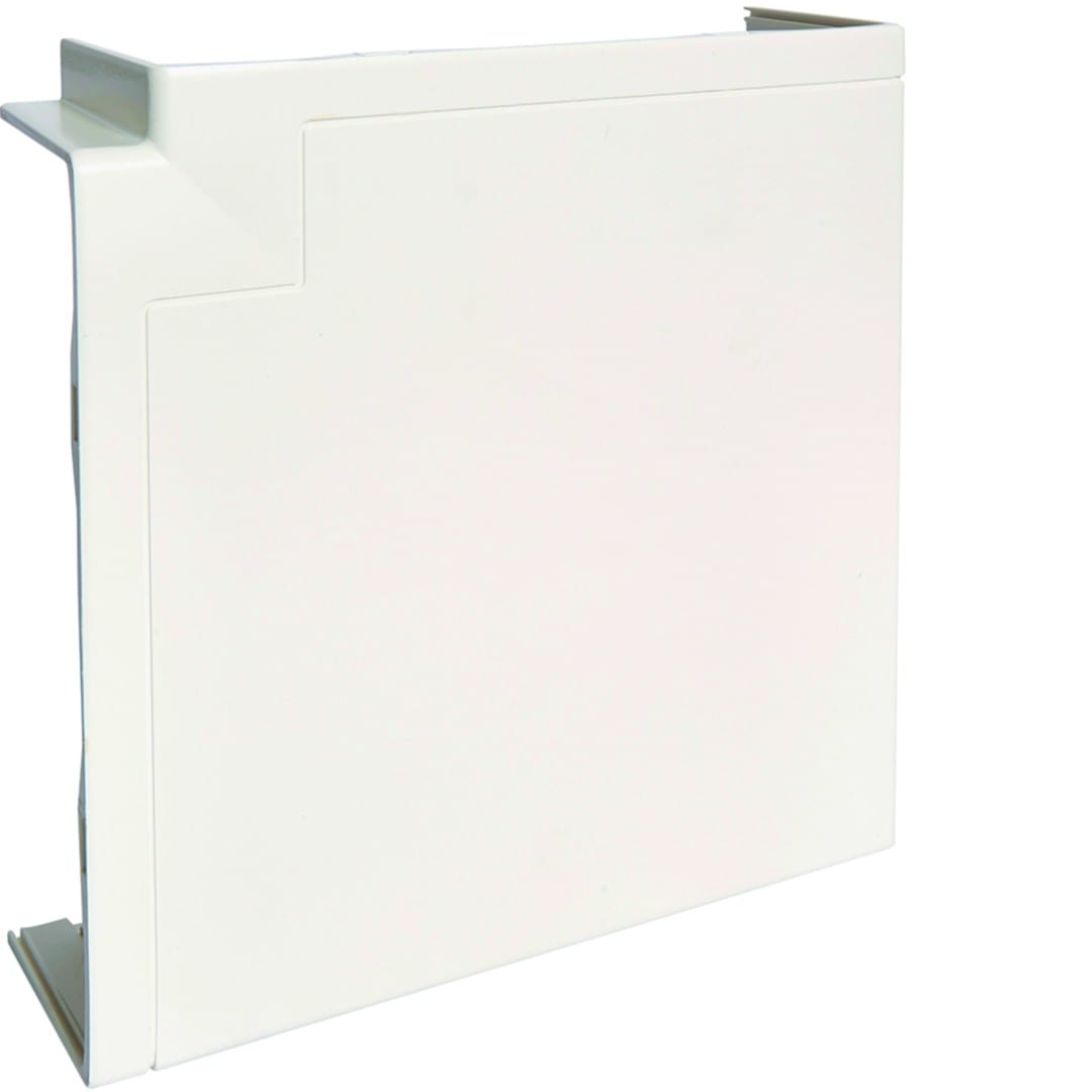 Hager - Angle plat pour goulotte d'installation GBD et GBA 50x160mm, Blanc