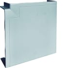 Hager - Angle plat pour goulotte d'installation GBA 50x160mm, PVC couleur Alu