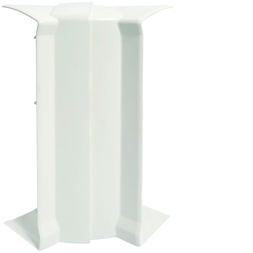 Hager - Angle intérieur variable pour goulotte d'installation GBD 50x190mm, Blanc