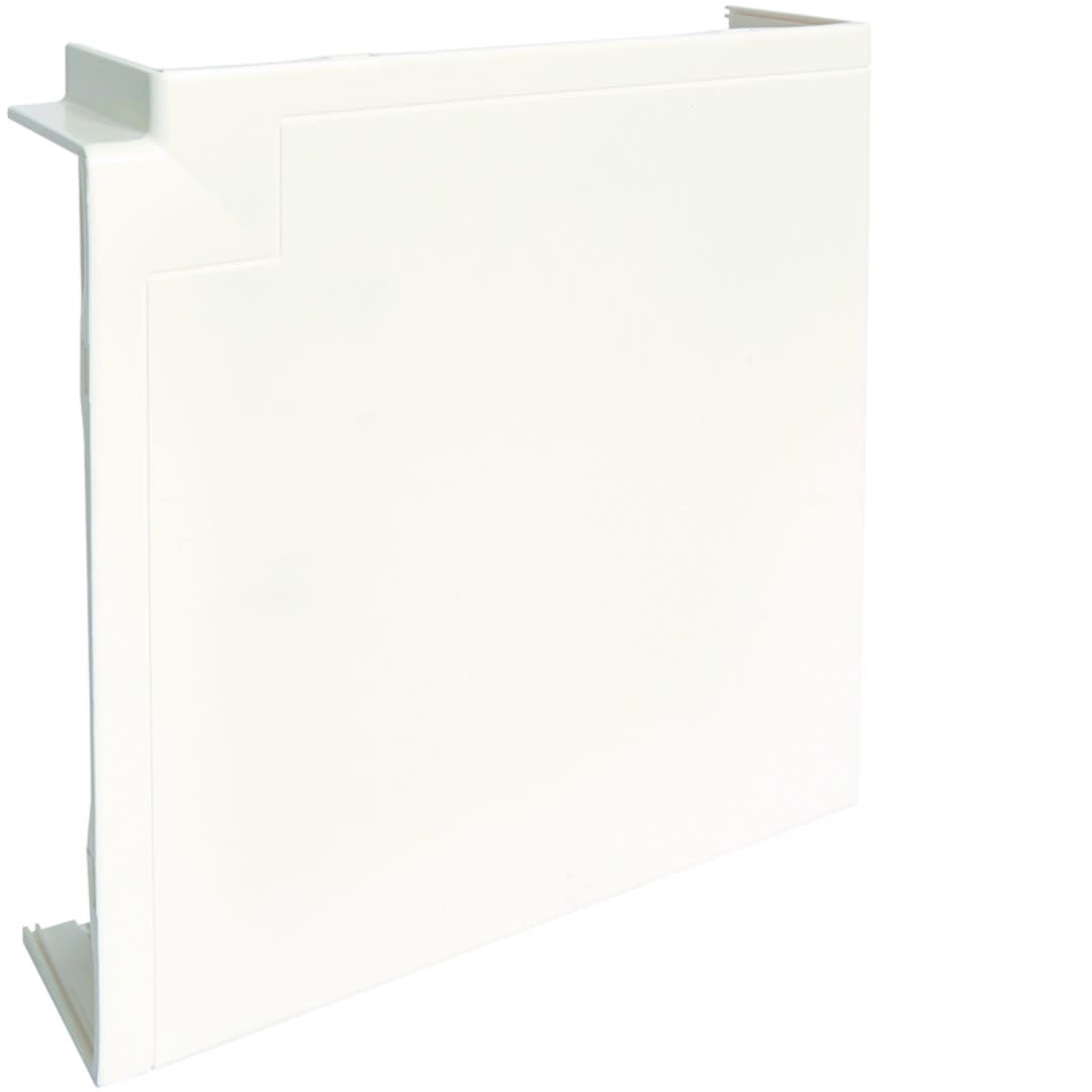 Hager - Angle plat pour goulotte d'installation GBD 50x190mm, Blanc