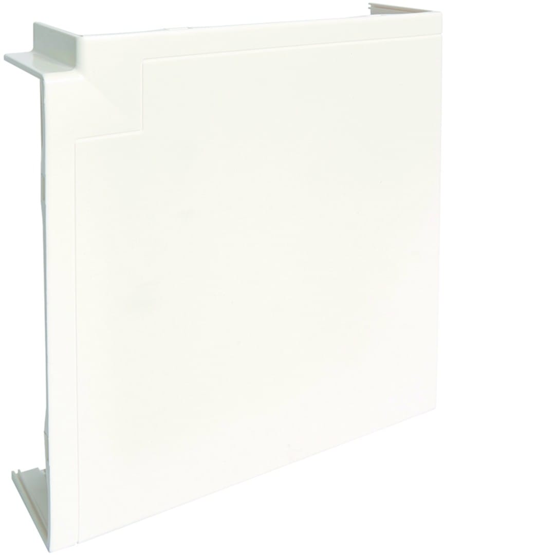 Hager - Angle plat pour goulotte d'installation GBD 50x190mm, Blanc