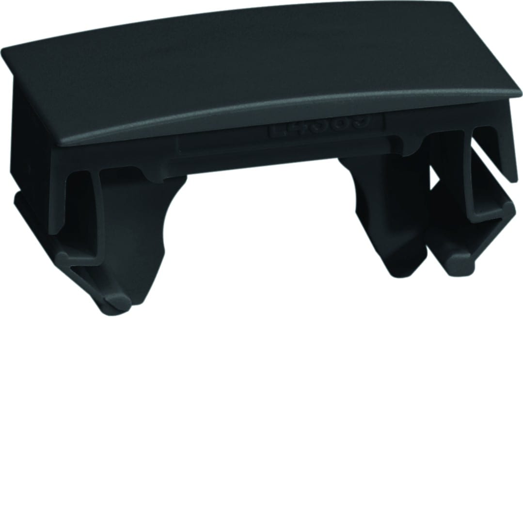 Hager - Clip de verrouillage et joint de couvercle pour goulotte GBD, Noir