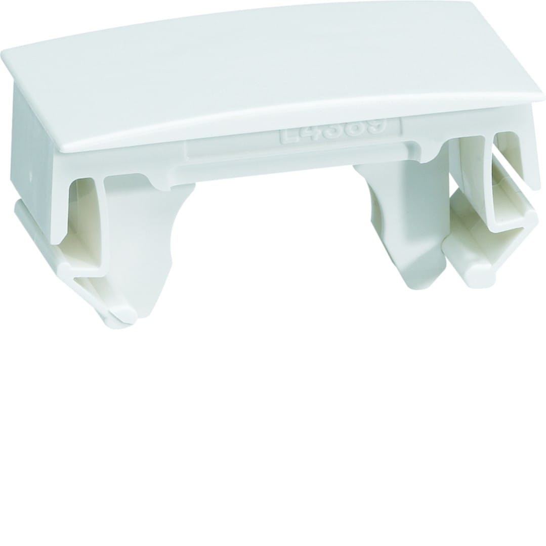 Hager - Clip de verrouillage et joint de couvercle pour goulotte GBD et GBA, Blanc