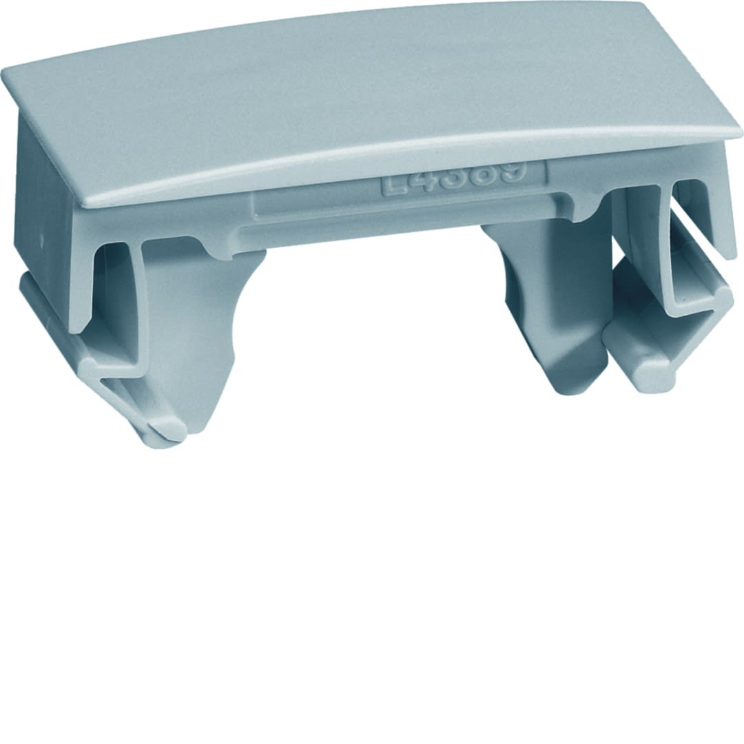 Hager - Clip de verrouillage et joint de couvercle pour goulotte GBA, PVC couleur Alu
