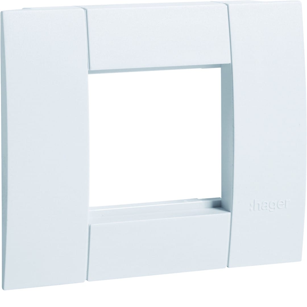 Hager - Support d'appareillage 45x45 simple Pure pour goulottes alu
