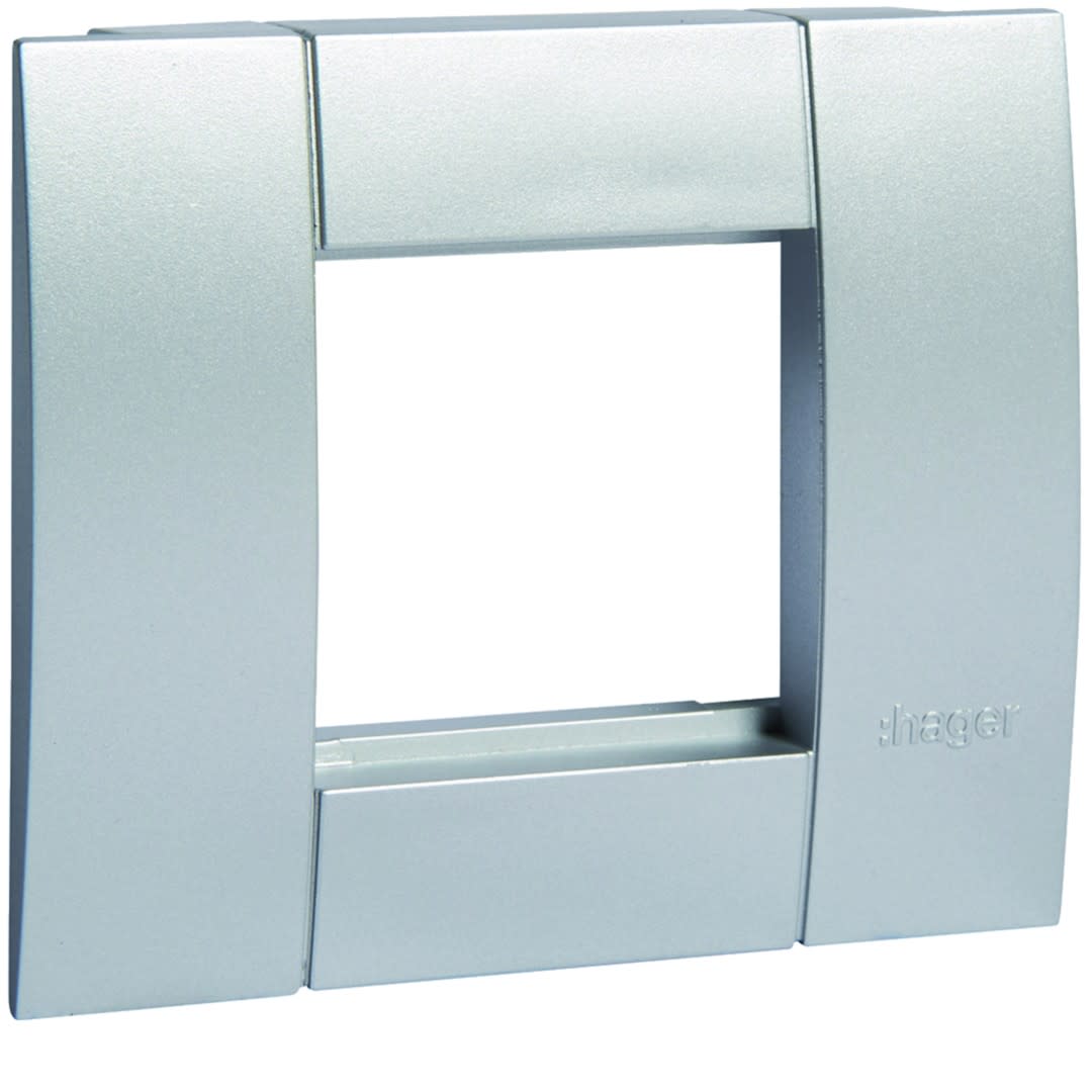 Hager - Support d'appareillage 45x45 simple alu pour goulottes alu