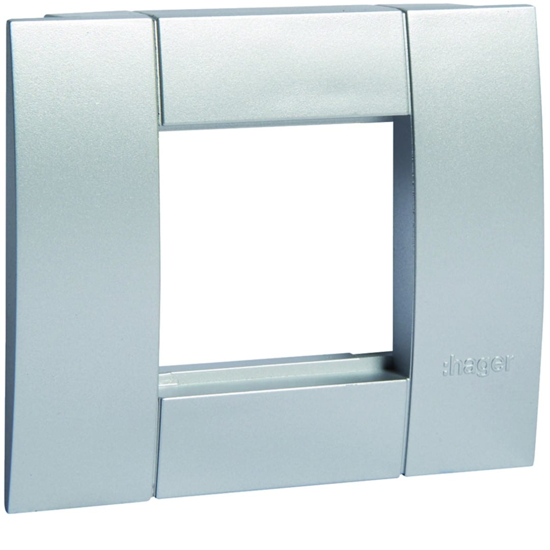 Hager - Support d'appareillage 45x45 simple alu pour goulottes alu