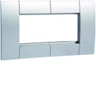 Hager - Support d'appareillage 45x45 double alu pour goulottes alu