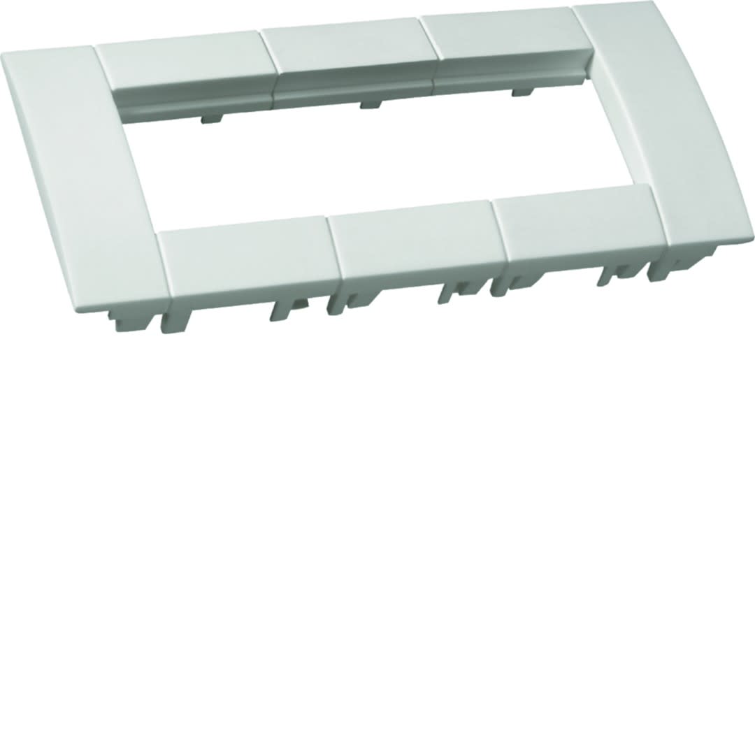 Hager - Support triple pour appareillage 45x45mm Blanc