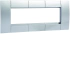 Hager - Support d'appareillage 45x45 triple alu pour goulottes alu
