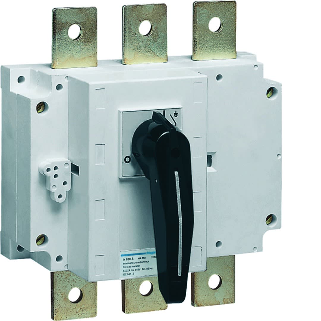 Hager - Interrupteur coupure apparente 3P In630A Ue380 - 415Vac Poignée rotative longue