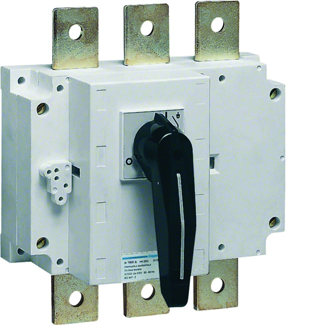 Hager - Interrupteur coupure apparente 3P In1600A Ue380 - 415Vac Poignée rotative longue