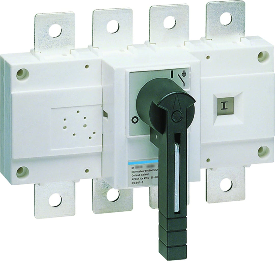 Hager - Interrupteur coupure apparente 4P In400A Ue380 - 415Vac Poignée rotative longue