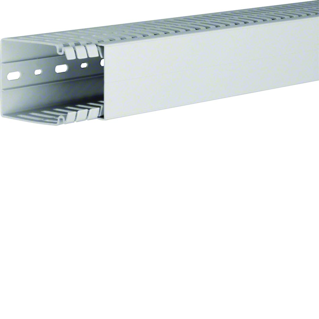 Hager - Goulotte de câblage sans halogène beha-set 80x60mm, PC-ABS Gris clair