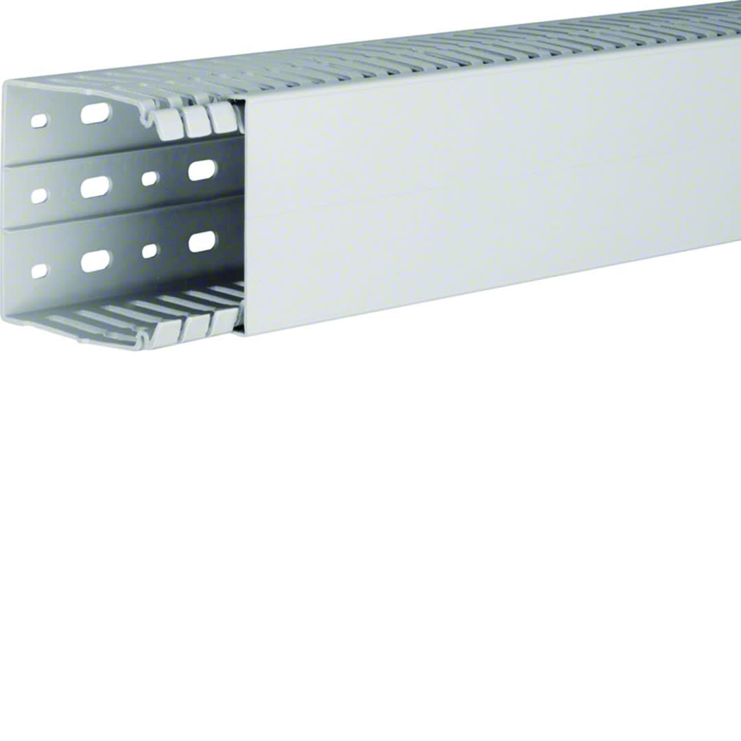 Hager - Goulotte de câblage sans halogène beha-set 80x80mm PC-ABS Gris clair