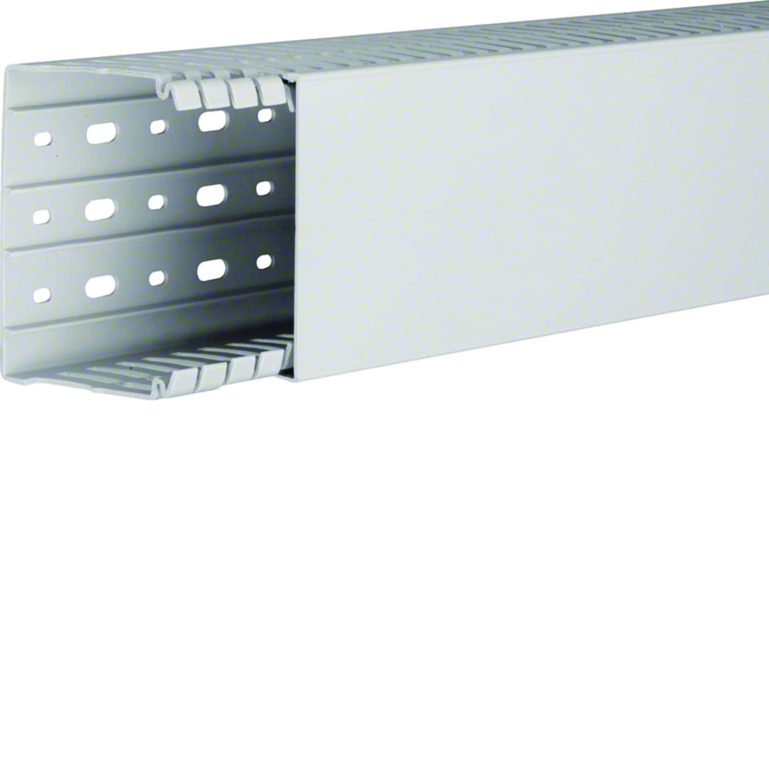 Hager - Goulotte de câblage sans halogène beha-set 80x100mm PC-ABS Gris clair