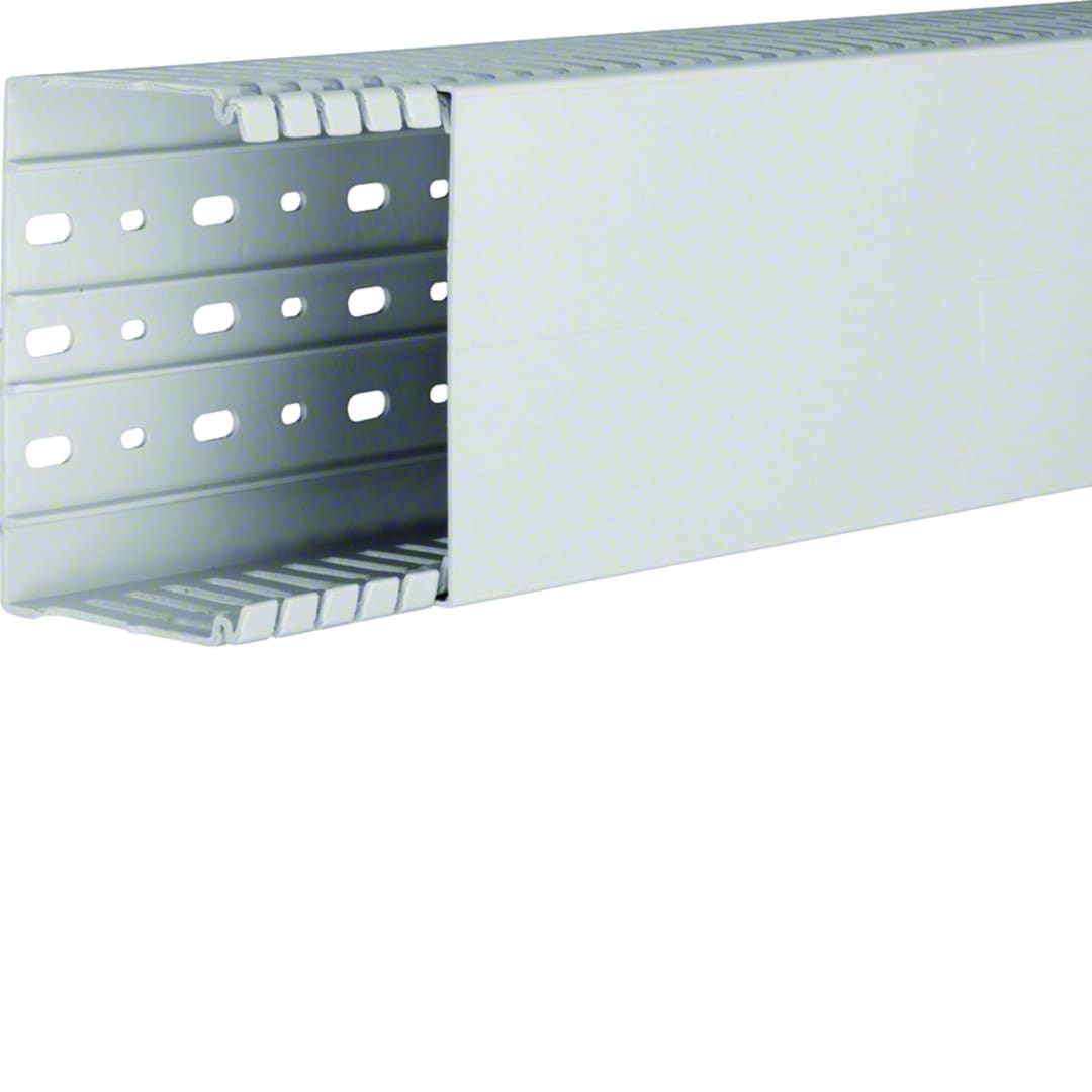 Hager - Goulotte de câblage sans halogène beha-set 80x120mm PC-ABS Gris clair