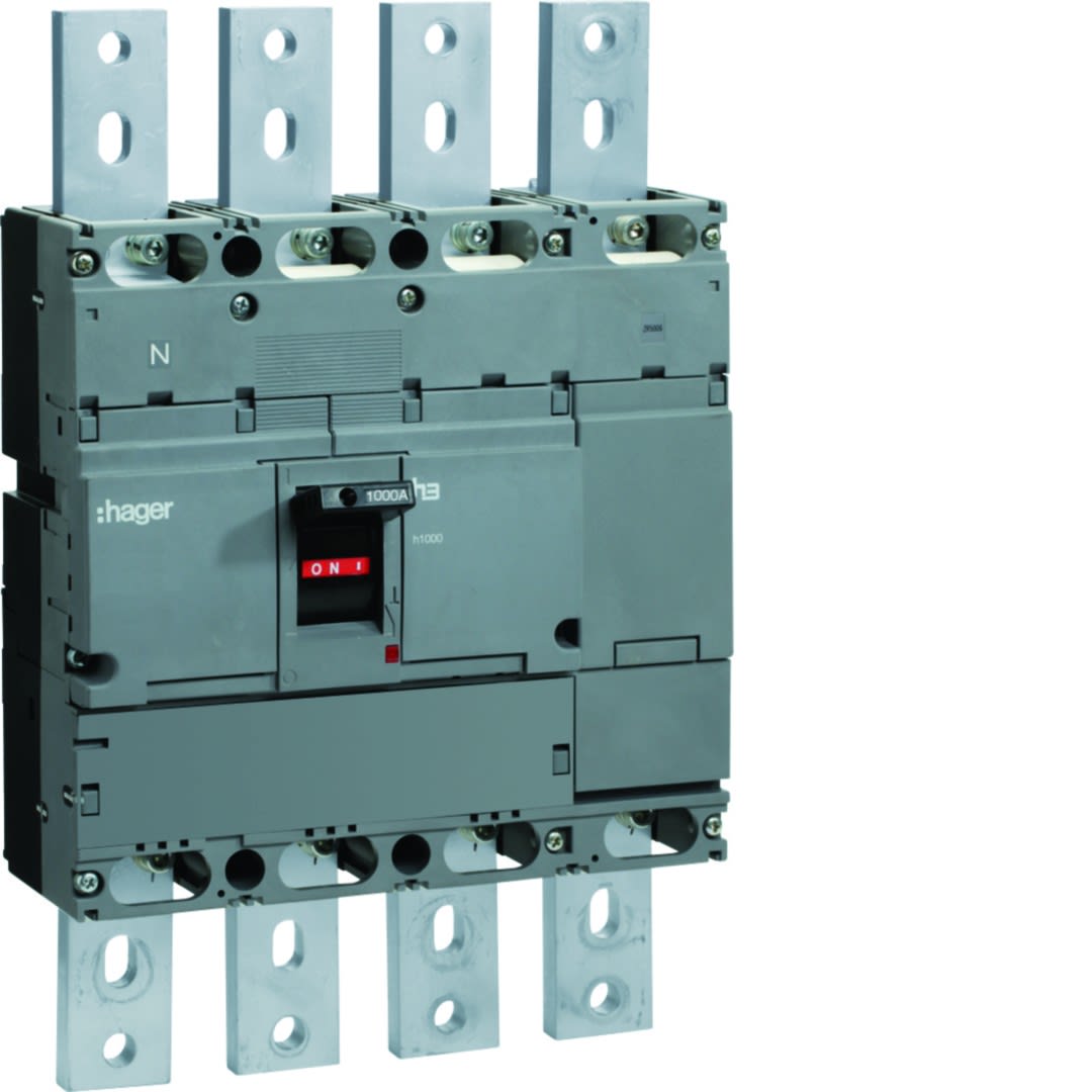 Hager - Interrupteur à déclenchement libre boitier moulé h3 h1000 4P In1000A à plage