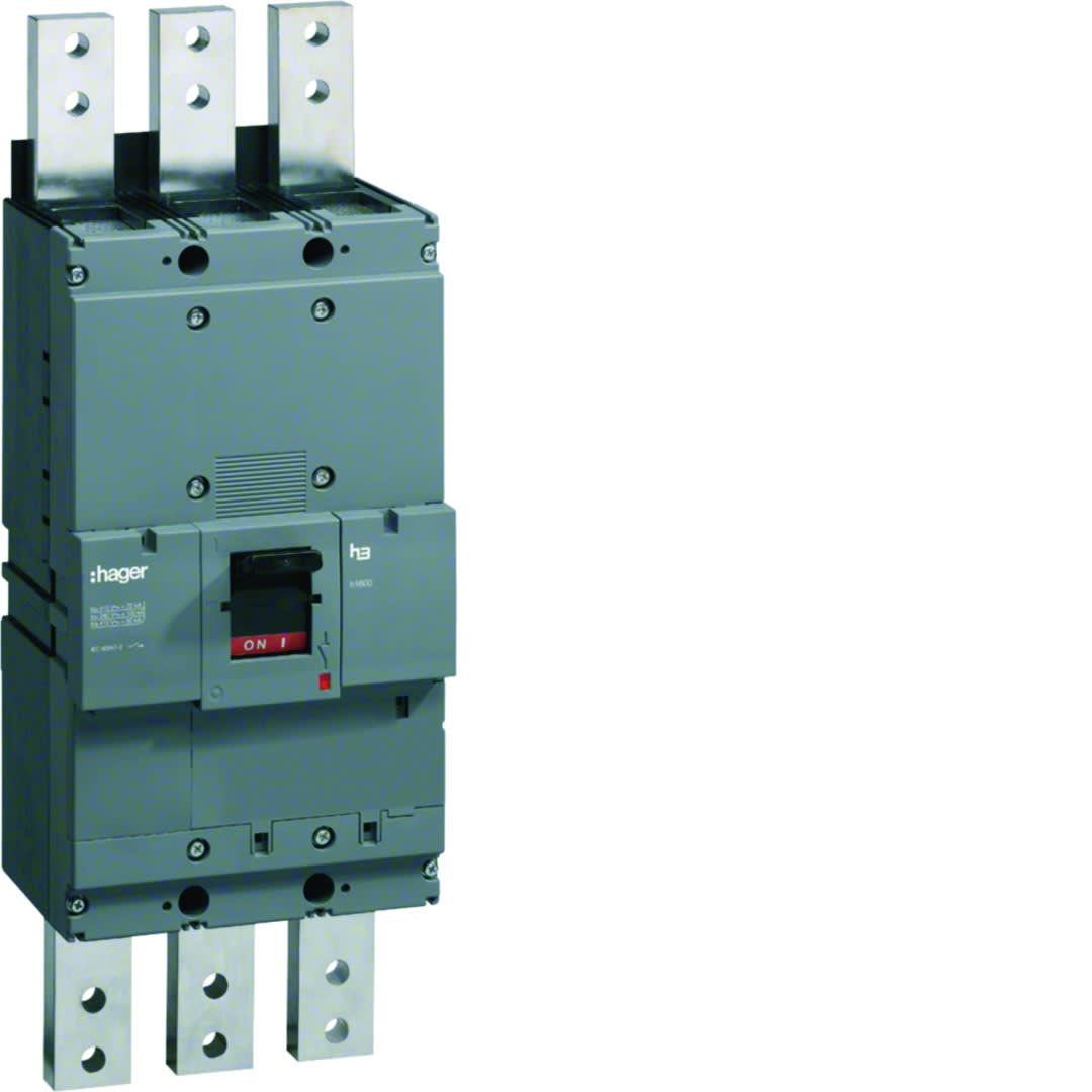 Hager - Interrupteur à déclenchement libre boitier moulé h3 h1600 3P In1250A à plage