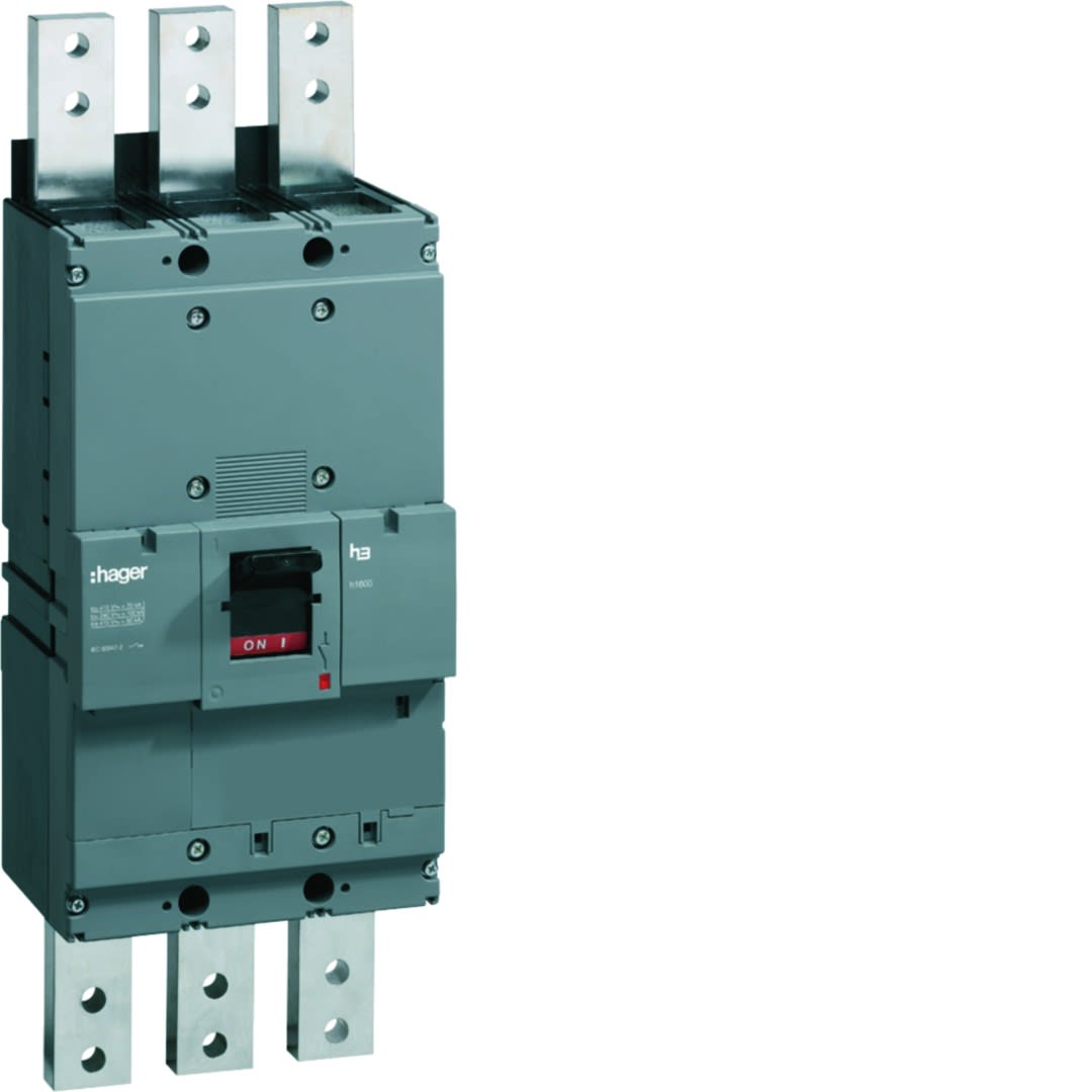 Hager - Interrupteur à déclenchement libre boitier moulé h3 h1600 3P In1600A à plage