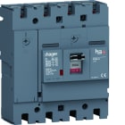 Hager - Interrupteur à déclenchement libre boitier moulé h3+ P250 4P In250A à plage