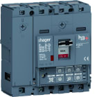 Hager - Disjoncteur Boitier Moulé h3+ P160 LSI 4P4D N0-50-100% 100A 70kA CTC