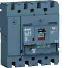Hager - Disjoncteur Boitier Moulé h3+ P250 LSNI 4P In100A Icu70kA à plage