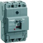 Hager - Disjoncteur Boitier Moulé h3 x160 TM A/F 3P3D In80A Icu25kA à cage