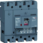 Hager - Disjoncteur Boitier Moulé h3+ P250 LSI AB 4P4D In160A Icu25kA à plage