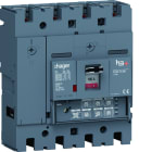 Hager - Disjoncteur Boitier Moulé h3+ P250 LSI AB 4P4D In160A Icu25kA à plage