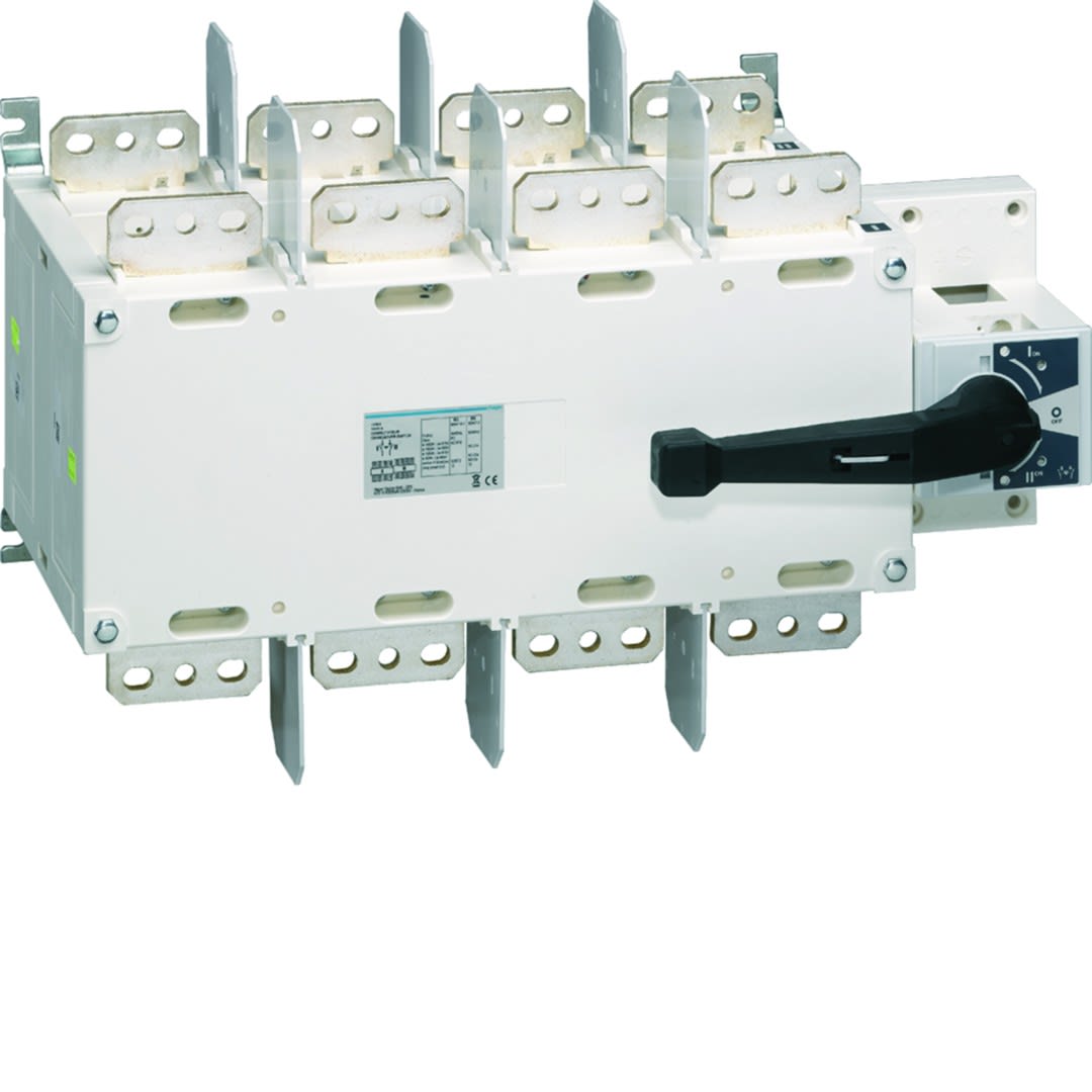 Hager - Inverseur de source 4P In1600A UeAT_UeVac Poignée rotative longue