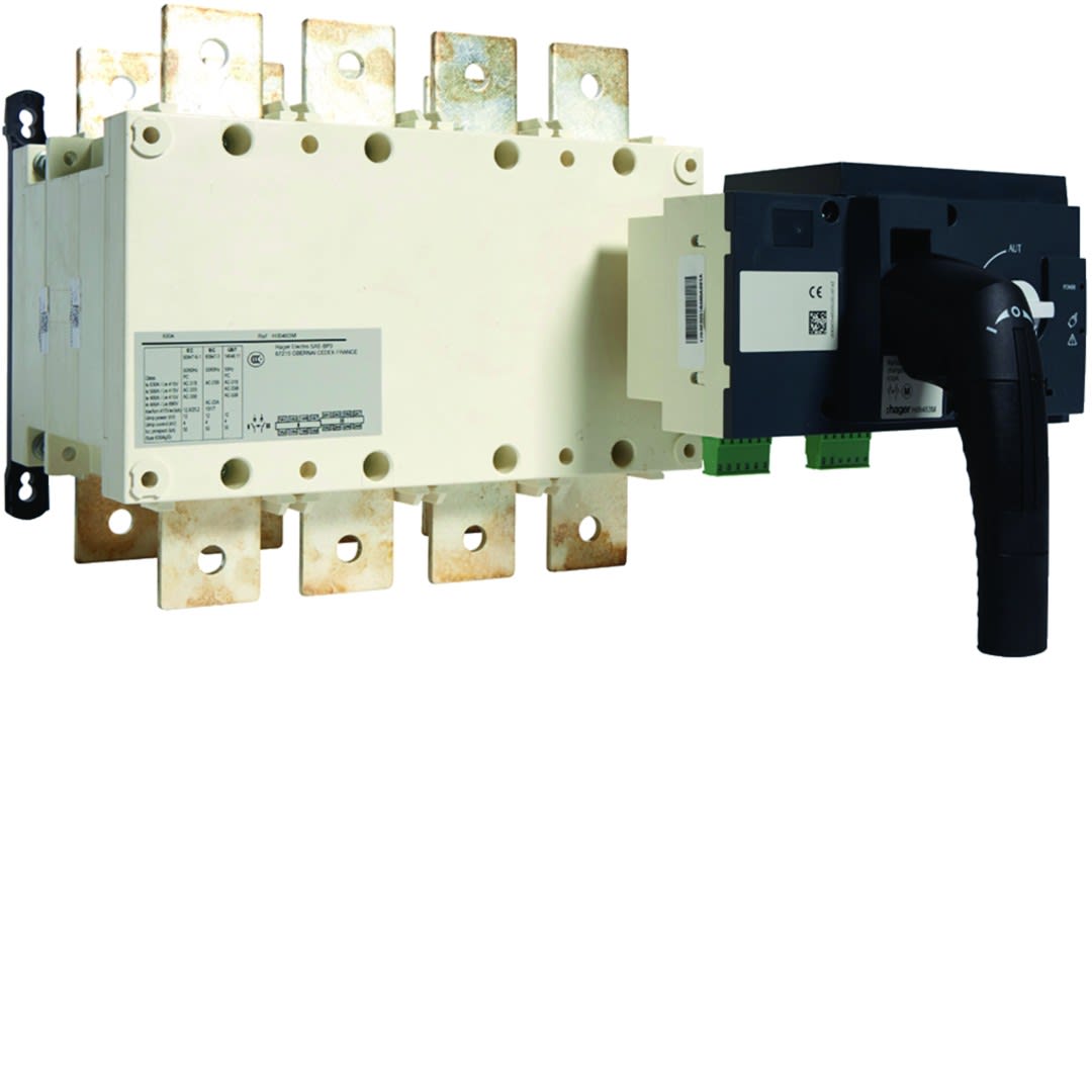 Hager - Inverseur de source 4P In630A Ue380 - 415Vac commande motorisée