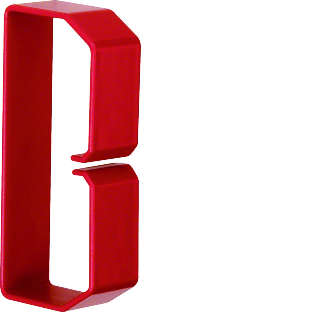 Hager - Collier de retenue en PC/ABS sans halogene pour goulotte HNG 50x100mm rot