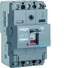 Hager - Disjoncteur Boitier Moulé h3 x160 MAG (ICB) 3P3D In25A Icu40kA à cage