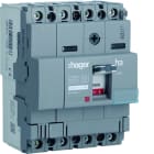 Hager - Disjoncteur Boitier Moulé h3 x160 MAG (ICB) 4P4D In160A Icu40kA à cage