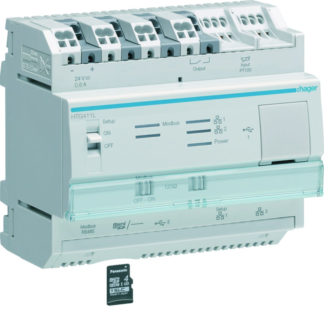Hager - Gestionnaire énergétique agardio.manager light multi-énergies 120 compteurs