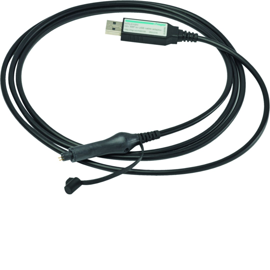 Hager - Câble adaptateur h3+ MIP vers USB
