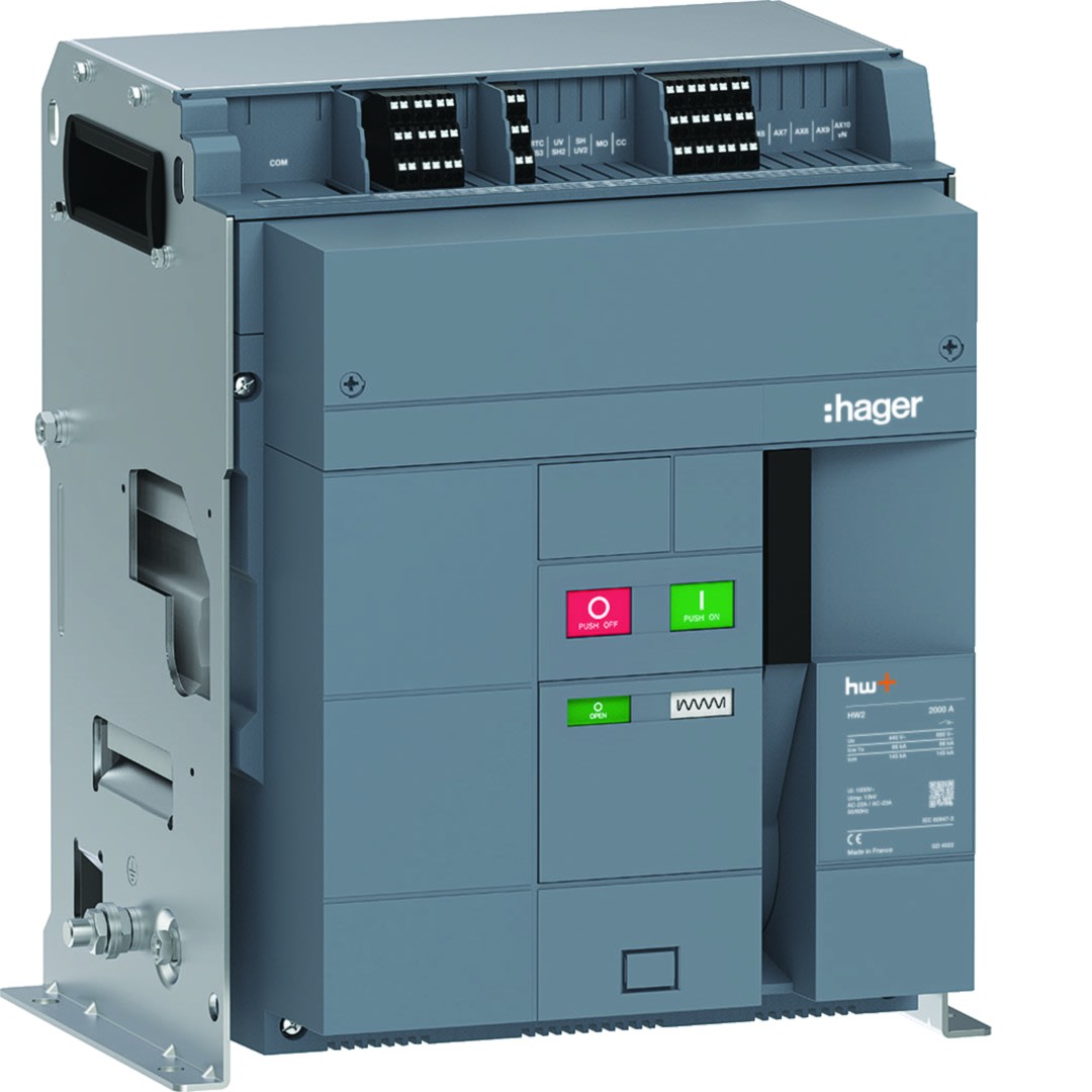 Hager - Interrupteur Ouvert HW2 2000A 3P Fixe