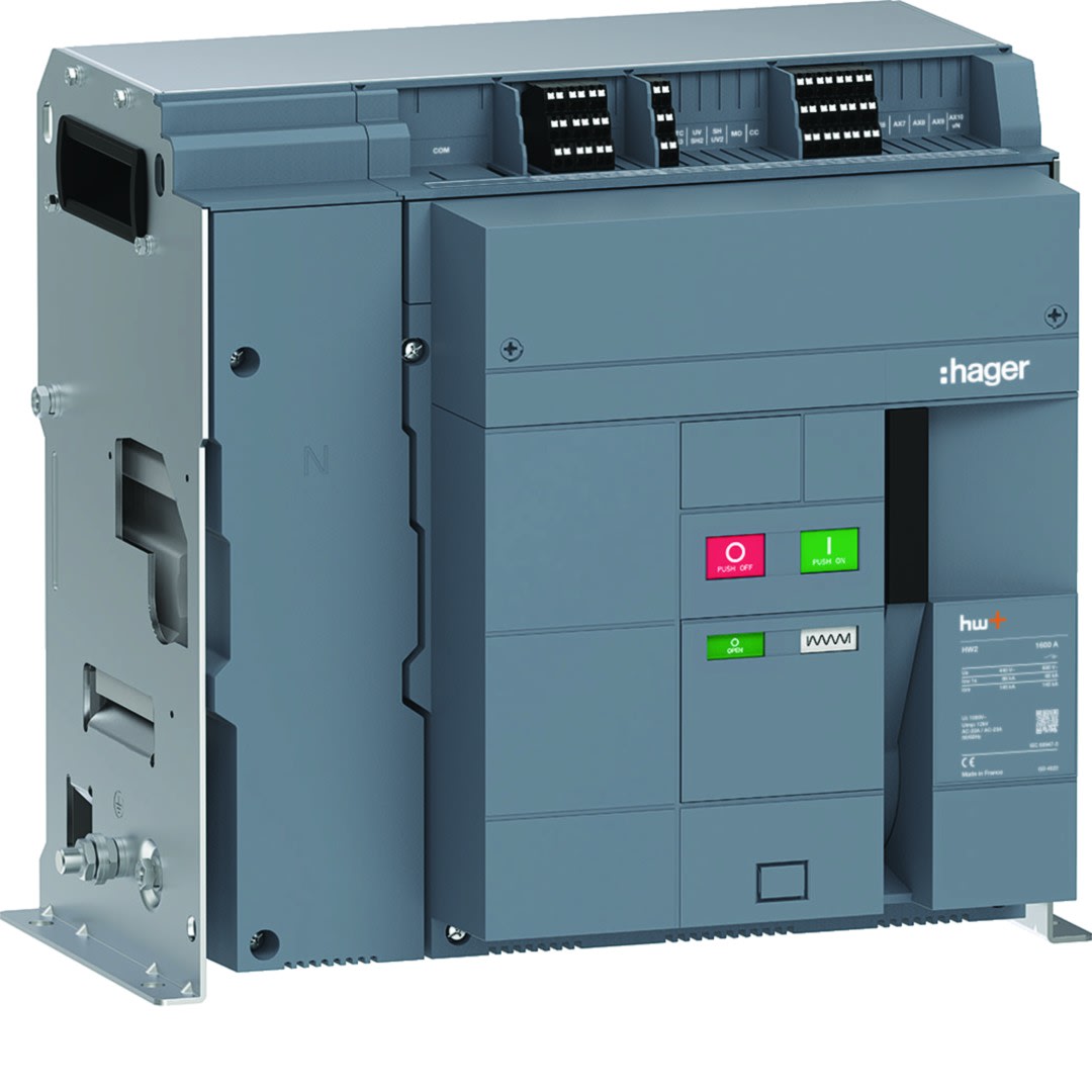 Hager - Interrupteur Ouvert HW2 1600A 4P Fixe