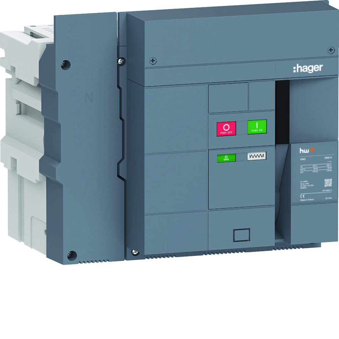 Hager - Interrupteur Ouvert HW2 2000A 4P Débrochable