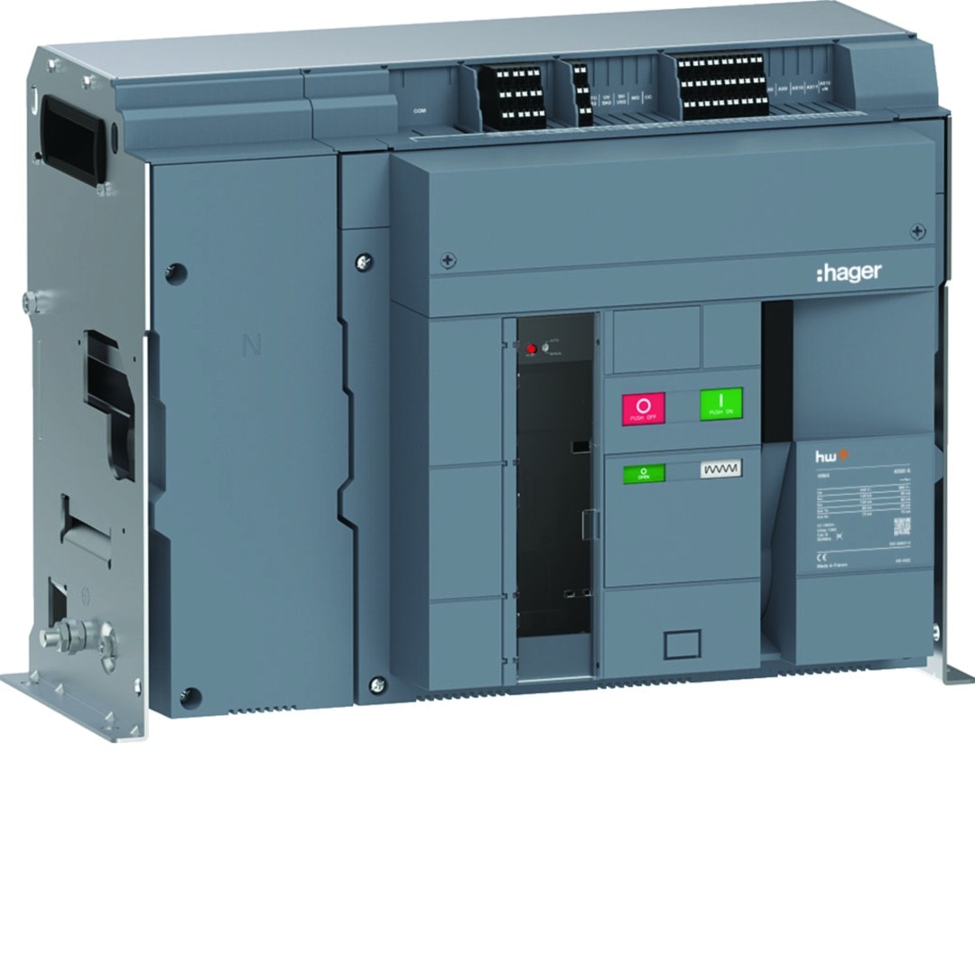 Hager - Disjoncteur Ouvert HW4 120kA 4000A 4P Fixe pour TU sentinel