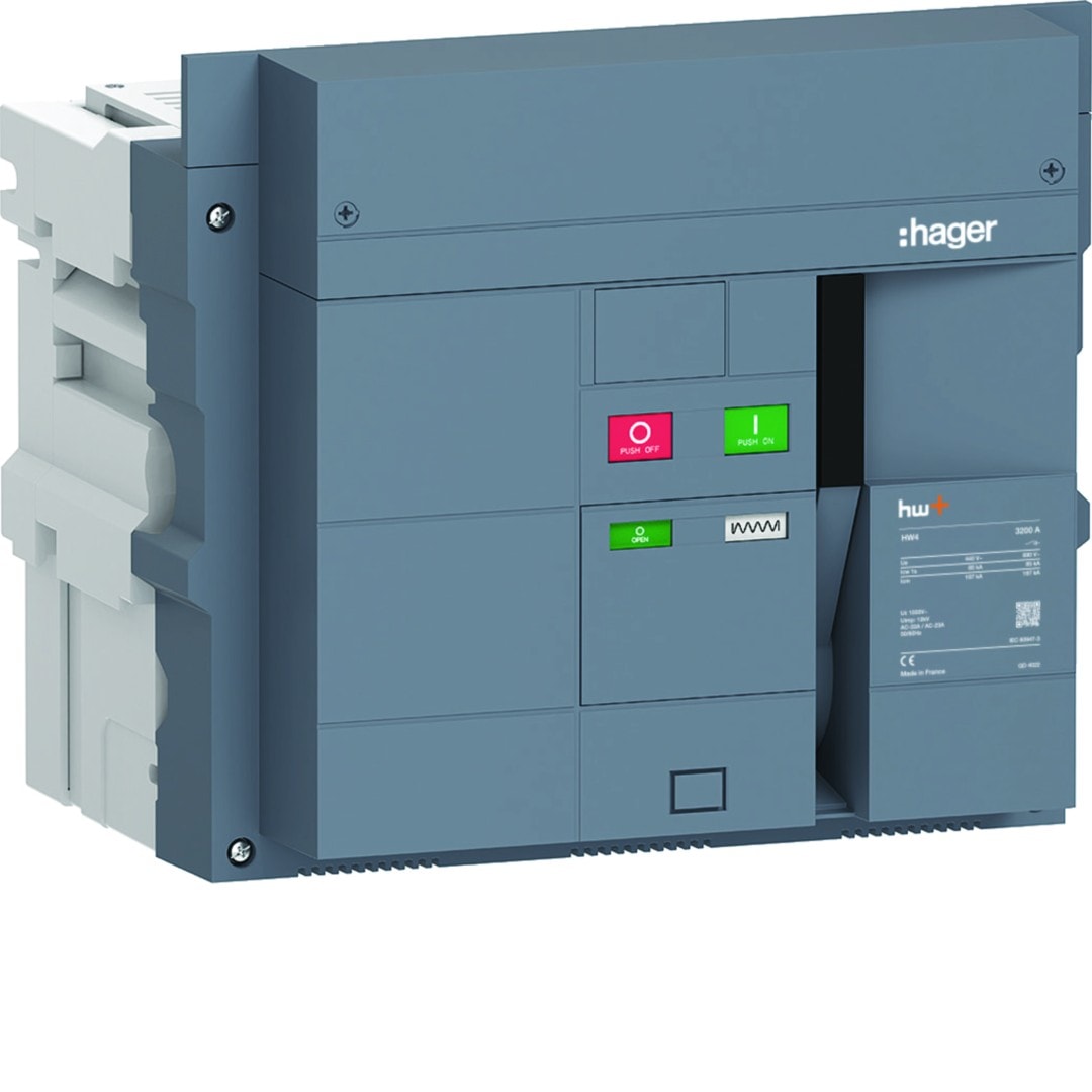 Hager - Interrupteur Ouvert HW4 3200A 3P Débrochable