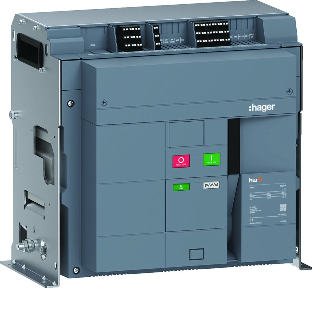 Hager - Interrupteur Ouvert HW4 4000A 3P Fixe