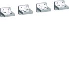 Hager - Prises Arrière - haut/bas - 66/100kA - HW2 4P (RC) (pièce détachée)