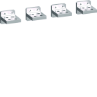 Hager - Prises Arrière - haut/bas - 66/100kA - HW2 4P (RC) (pièce détachée)