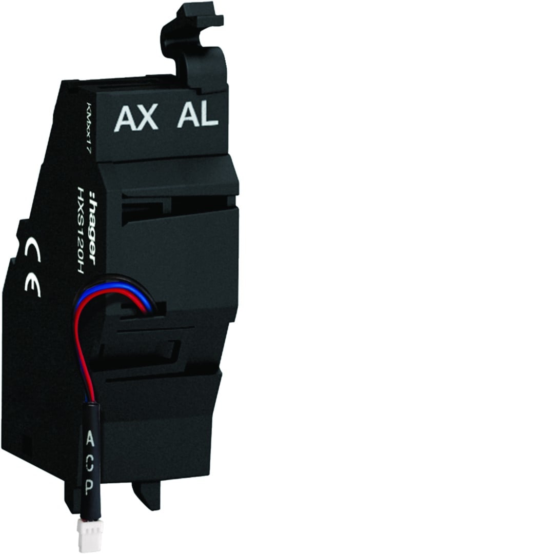 Hager - Contact auxiliaire h3+ AX/AL Energy - bas niveau 125VAC 30VDC P160-P250-P630