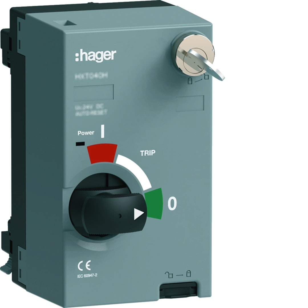 Hager - commande motorisée avec Auto-Reset + clé h3+ 230 - 240VAC pour P250