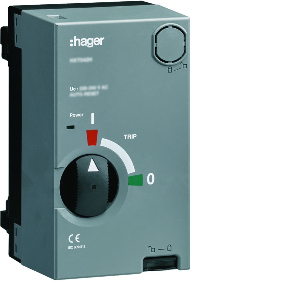 Hager - commande motorisée sans Auto-Reset h3+ 200 - 220VAC/DC pour P250