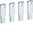 Hager - Rallonge de plage droite x160 4P pour disjoncteur cage